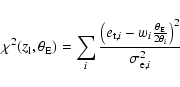 \begin{displaymath}
\chi^2(z_{\rm l},\theta_{\rm E}) = \sum_i \frac{\left( e_{{...
...\theta_{\rm E}}{2\theta_{i}}\right)^2}{\sigma_{{\rm e},i}^2}
\end{displaymath}
