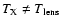$T_{\rm X} \ne T_{\rm lens}$