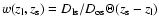 $w(z_{\rm l},z_{\rm s})=D_{\rm ls}/D_{\rm os}\Theta(z_{\rm s}-z_{\rm l})$