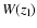 $W(z_{\rm l})$