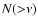 $N({>}\nu )$