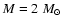 $M = 2~M_\odot$