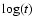 $\log(t)$