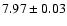 $7.97\pm0.03$