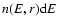$n(E,r){\rm d}E$