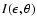 $I(\epsilon,\theta)$