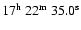 $17^{\rm h}\ 22^{\rm m}\ 35.0^{\rm s}$