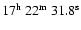 $17^{\rm h}\ 22^{\rm m}\ 31.8^{\rm s}$