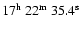 $17^{\rm h}\ 22^{\rm m}\ 35.4^{\rm s}$