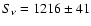 $S_\nu=1216\pm41$