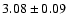 $3.08\pm0.09$