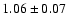 $1.06\pm0.07$