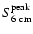 $S^{\rm peak}_{\rm 6\ cm}$