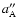 $a''_{\rm A}$