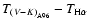$T_{{(V-K)}_{\rm A96}}-T_{\rm H\alpha}$
