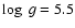 $\log~g = 5.5$