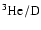 $\rm ^3He/D$