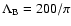 ${\Lambda}_{\rm B}=200/\pi$