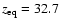 $z_{\rm eq}=32.7$