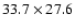 $33.7\times27.6$