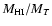 $M_{\rm HI}/M_{T}$