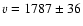 $v=1787\pm36$