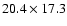 $20.4\times17.3$