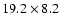 $19.2\times8.2$