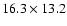$16.3\times13.2$