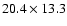 $20.4\times13.3$