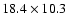 $18.4\times10.3$