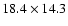$18.4\times14.3$