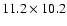 $11.2\times10.2$