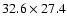$32.6\times27.4$