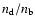 $n_{\rm d}/n_{\rm b}$