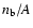 $n_{\rm b}/A$