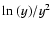 ${\rm ln}~(y)/y^2$