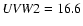 ${\it UVW}2=16.6$