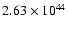 $2.63\times10^{44}$