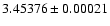 $3.45376 \pm 0.00021$