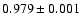 $0.979 \pm 0.001$
