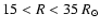 $15 < R <
35~R_{\odot}$