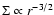 $\Sigma \propto r^{-3/2}$