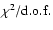 $\chi^{2}/{\rm d.o.f.}$