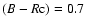 $(B-R{\rm c}) = 0.7$