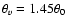 $\theta_v=1.45 \theta_0$