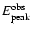$E_{\rm peak}^{\rm obs}$