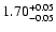 $\rm 1.70^{+ 0.05}_{- 0.05}$