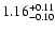 $\rm 1.16^{+ 0.11}_{- 0.10}$