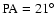$\rm PA=21^\circ$